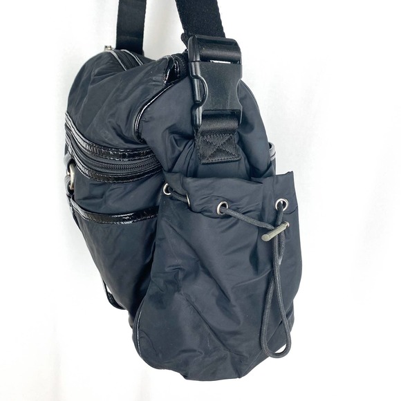 Cole Haan Diaper Bag Kyle Collection Black Nylon Adjustable Strap Baby Purse - Picture 8 of 12